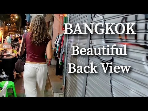 Beautiful Women Back View | 美人後ろ姿 Bangkok Street Walk