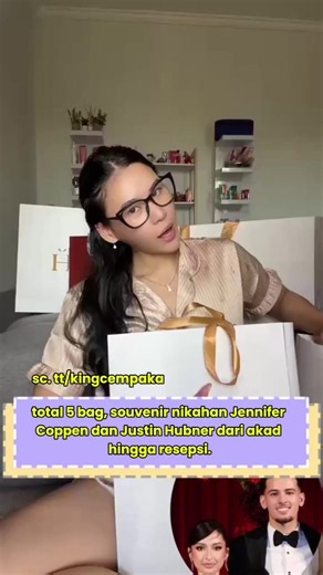 Hampers Nikah Jennifer Coppen dan Justin Hubner: Unboxing Souvenir Lengkap