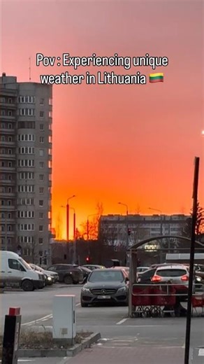 Unique weather in Lithuania 🇱🇹 #lithuania #vilnius #weather #viral