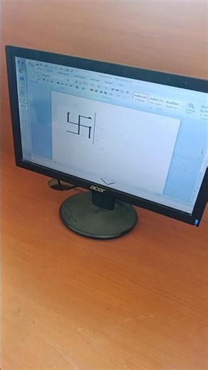 Swastik logo in ms word #logo #msword #computer #computerknowledge #education #worldknowledge