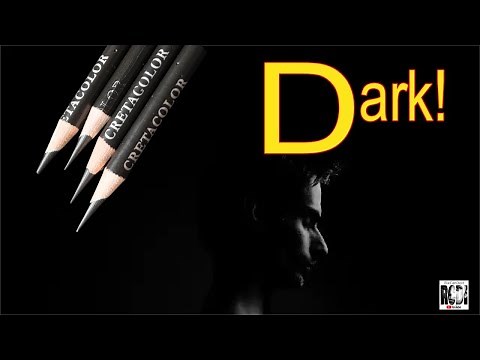 World's BEST dark pencil for Photorealism. Cretacolor Oil Charcoal?