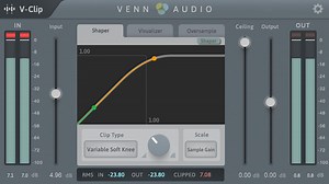Venn Audio releases V-Clip, a soft clipper plugin with saturation