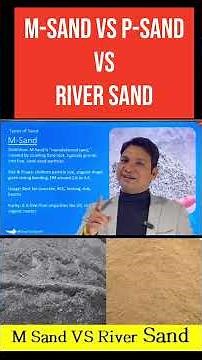 M-Sand vs P-Sand vs River Sand | Best Sand for Construction Explained | Akash Sir