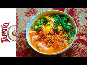 Tapatio Ramen Noodle Soup Shrimp Flavor - United States - Instant Noodle Recipe Time - EP 886