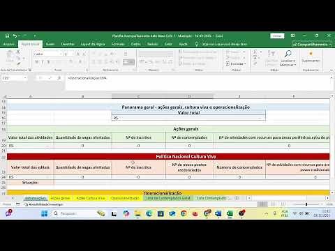 PREENCHENDO PLANILHA PRESTACAO DE CONTA PNAB CICLO 1
