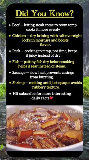 Food Science Secrets Every Home Cook Should Know.#viral #meat #food