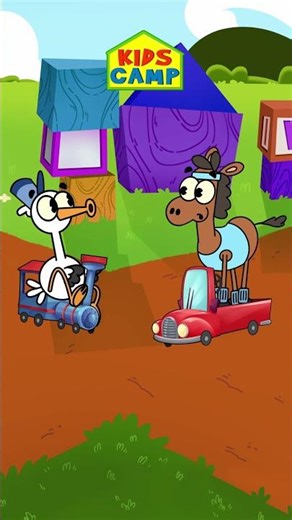 Wheels On The Bus With Vehicles #shorts #kidssong #nurseryrhymes