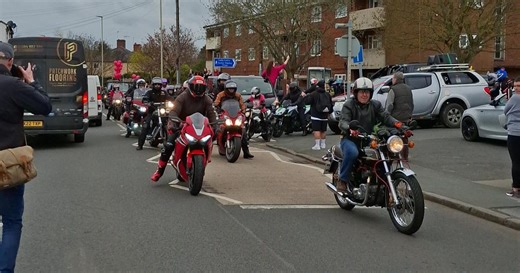 WATCH - Hundreds of bikers line streets to honour young ‘brave’ girl