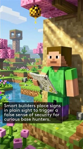 3 WAYS TO HIDE YOUR BASE USING DECOY SIGNS MINECRAFT TUTORIAL