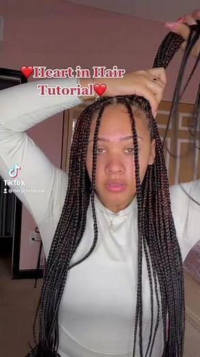 Heart in Hair Tutorial | How to create a heart in your hair | Braids | #short #valentinesday