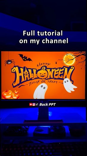 One of the Best PowerPoint Ideas You’ll See😍#animation #halloween #presentation