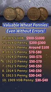 Valuable Wheat Pennies Even Without Errors! #coin #penny #coincollecting #treasurehunt | HeritCoin
