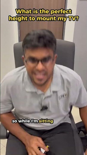 Perfect TV Mounting Height Explained! 📺 DIY Tips for Ideal Viewing