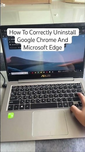 How To Correctly Uninstall Google Chrome And Microsoft Edge #tips #tutorial
