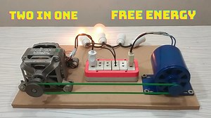 74K views · 1.2K reactions | How To Make 220V Free Energy System wWth Two In One Motor And 220V Generator | World Invention videos | Facebook