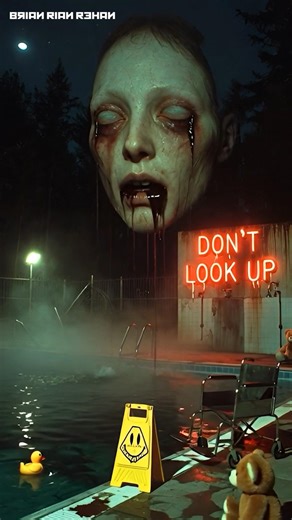 DON’T LOOK UP | Midnight Liminal Pool #Weirdcore #shorts #ytshorts