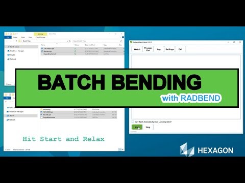 Batch Bending with RADBEND