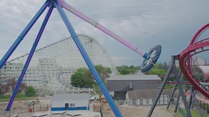 Sky Striker at Six Flags Great America/Hurricane Harbor is now open! ⚡️Take a ride with Ella Watylyk, the ACE member who named the attraction! This 75 mph pendulum ride by Zamperla is sure to be a highlight of Coaster Con 47 in 2025! #RideWithACE | American Coaster Enthusiasts