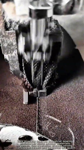 Leather Stitching Work Tool Using Industrial Sewing Machine