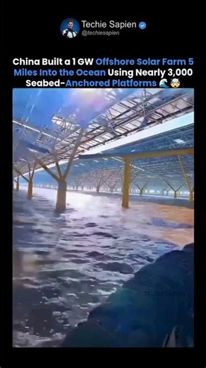 China Built the World's Largest Offshore Solar Farm 5 Miles Out at Sea!🤯