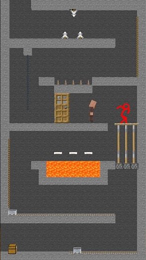 Stickman Inside Minecraft Factory Short 1 #stickman #minecraft #animation