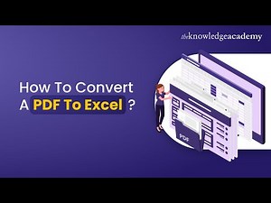 How To Convert A PDF To Excel | Convert PDF To Excel | PDF To Excel