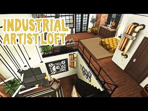 Industrial Artist Loft || The Sims 4 Apartment Renovation: Speed Build