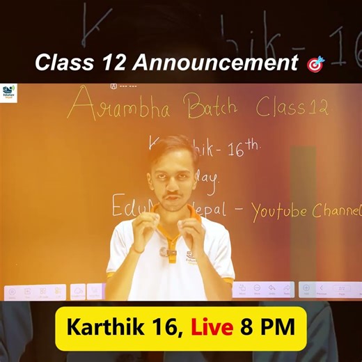 Class 12 Join 8 PM Live Tommorrow Karthik 16