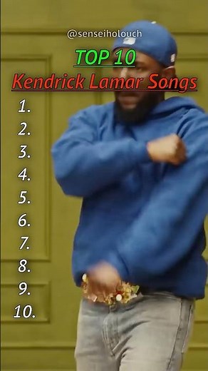 Top 10 KENDRICK LAMAR Songs of ALL TIME!
