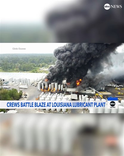 A fire at plant in Louisiana continues to burn and an evacuation order remains in place following an explosion Friday, officials said. About 800 residents were affected by the explosion, authorities said. The fire was 90% contained by Saturday evening, response officials said. Residents have been asked to to avoid direct contact with soot as a result of the fire — as it is believed to contains both combustibles and hydrocarbon chemicals. Read more: https://abcnews.visitlink.me/CRkQkU | ABC News