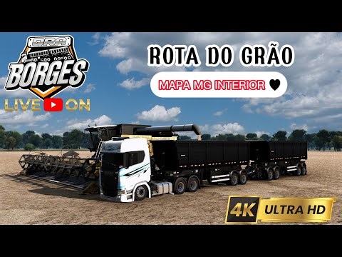 LIVE - ROTA DO GRÃO NO MAPA MG INTERIOR | Euro truck Simulator 2 1.58 #ETS2 #EUROTRUCK2