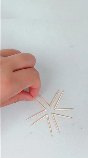 How to Make a Star with Toothpicks | Easy DIY Craft for Kids & Beginners#viralshort #viralvideo