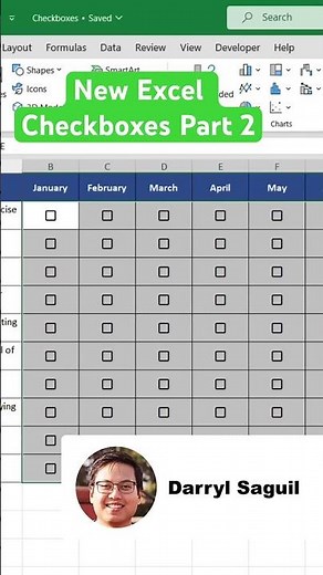 Here’s how to insert multiple checkboxes using the NEW #excel checkbox feature #exceltips #microsoft