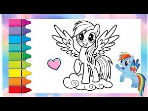 How to Draw My Little Pony |Easy Step by Step Drawing and Coloring for Kids