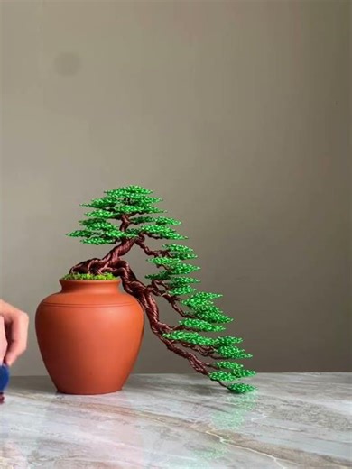 One-of-a-kind wire tree, crafted by hand