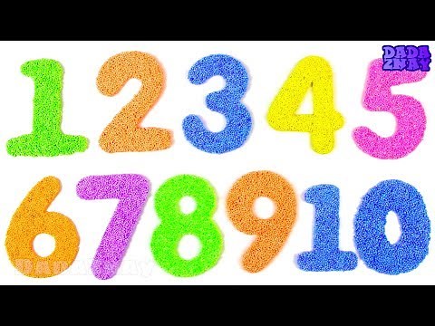 Шариковый Пластилин| Учим цифры от 1 до 10|Учимся считать|Учим цвета для детей|Видео для детей