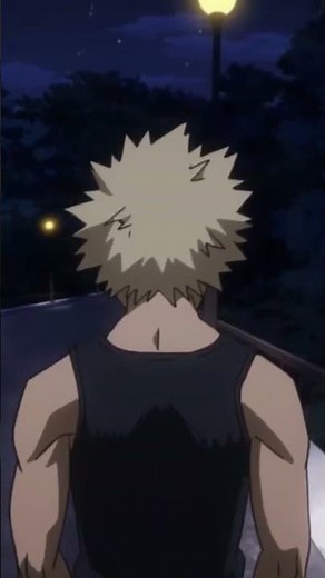 Bakugo walking like a gremlin[my hero academia]