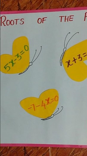 Algebra charts/roots of linear equation Tlm #mathscharts #linearequations