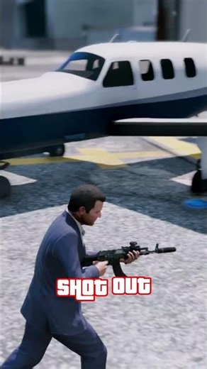 What happens if you burst the tires of a plane in GTA 5? ✈️🔫