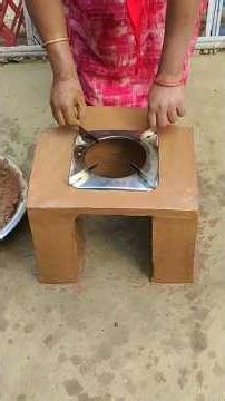 Handmade Stove Using Bricks 🔥 #shorts #handmade