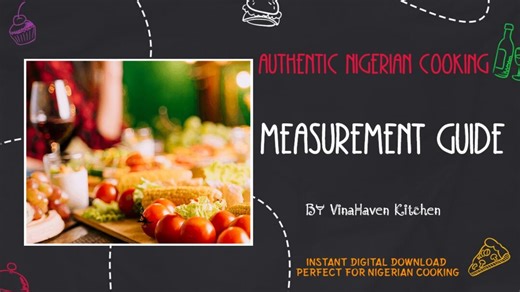 Nigerian Cooking Measurement Guide | Kitchen Measurements for Nigerian Recipes | Digital Download - Etsy