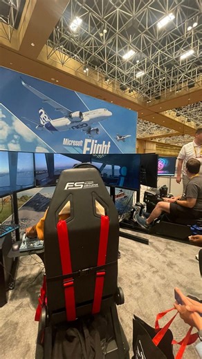 5.7K views · 33 reactions | Are you visiting the Flight Sim Expo this weekend? Come say hi and test out the brand new Flight Seat Pro Boeing Military Edition!✈️ #FSExpo #Thrustmaster #MSFS #NextLevelRacing #Boeing | Next Level Racing | Facebook