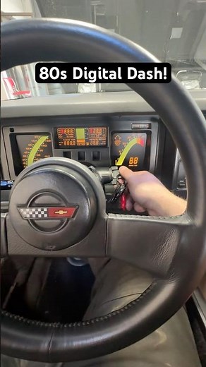 80s Corvette Insanely Cool Digital Dash! #cars #automotive #mechanic #autorepair #corvette