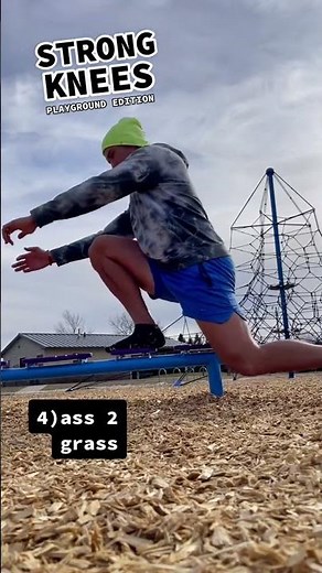 Knee Pain No More: Cool Dad's Playground Workout for Strong Knees! #KneePainExercise #GymTok