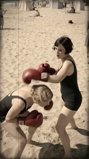 🇸🇪female boxing🇫🇷 1920s vintage 🥊