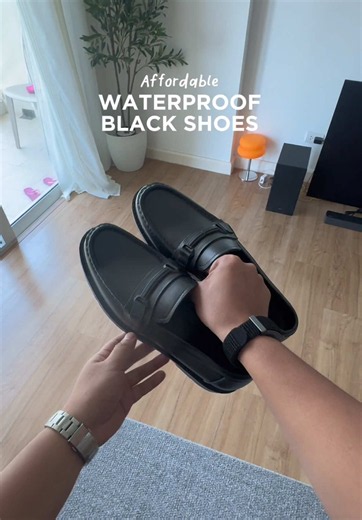 Waterproof Black Loafers: Legit Rubber Shoes for Rainy Days