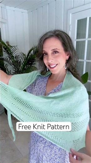Now FREE on the Blog! The Lightweight Summer Knit Shawl Pattern