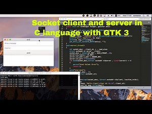 Client and server in C program language (sending messages to connected clients from the server)