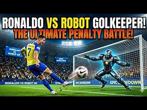 G.O.A.T RONALDO VS ROBOT GOALKEEPER