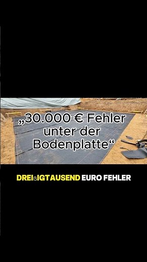 30.000 € Fehler unter der Bodenplatte – Noppen nach oben oder unten?#Bodenplatte#Baustelle